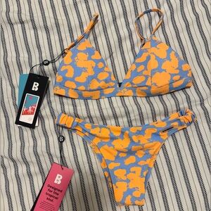 NWT Blackbough bikini set in blue splash size small